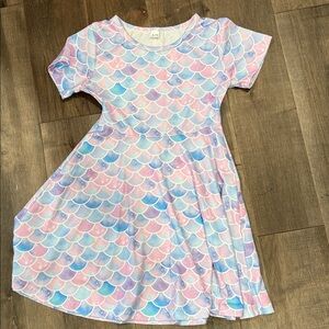 Colorful Mermaid Scale Dress